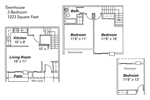 3 BR Townhouse, Trails